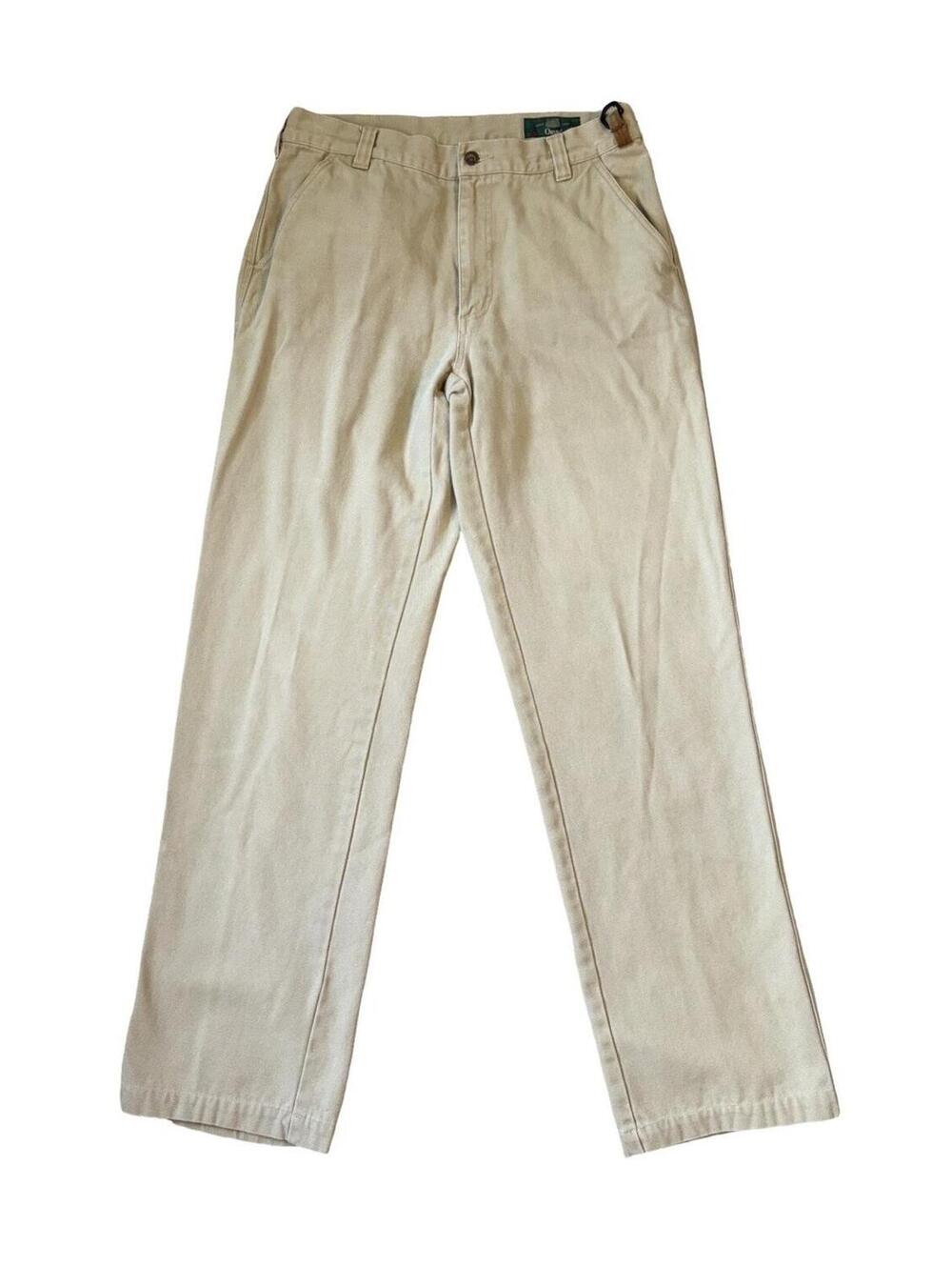 Orvis Khaki Tan Pants Straight Leg Vintage Sample Jeans Men’s Size 32x34